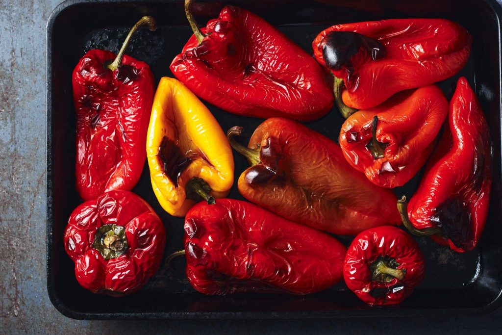 Roasted red bell pepper